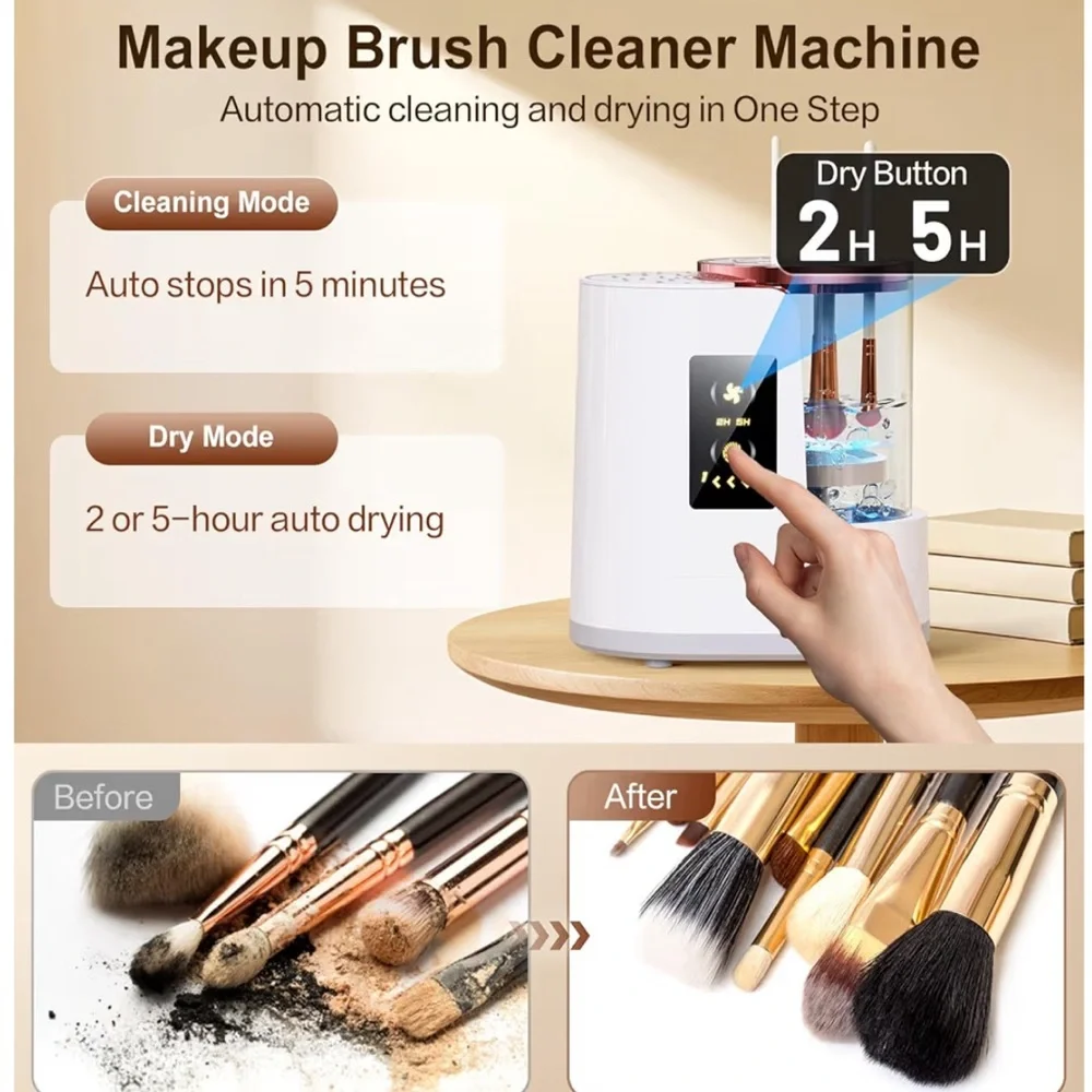 Electric Makeup Brush Cleaner 3-in-1